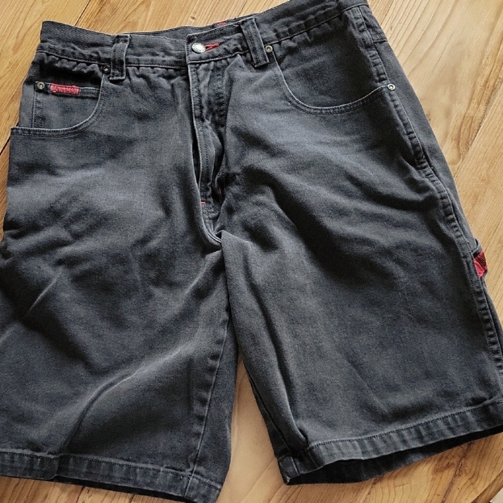 Men's Black Denim Shorts